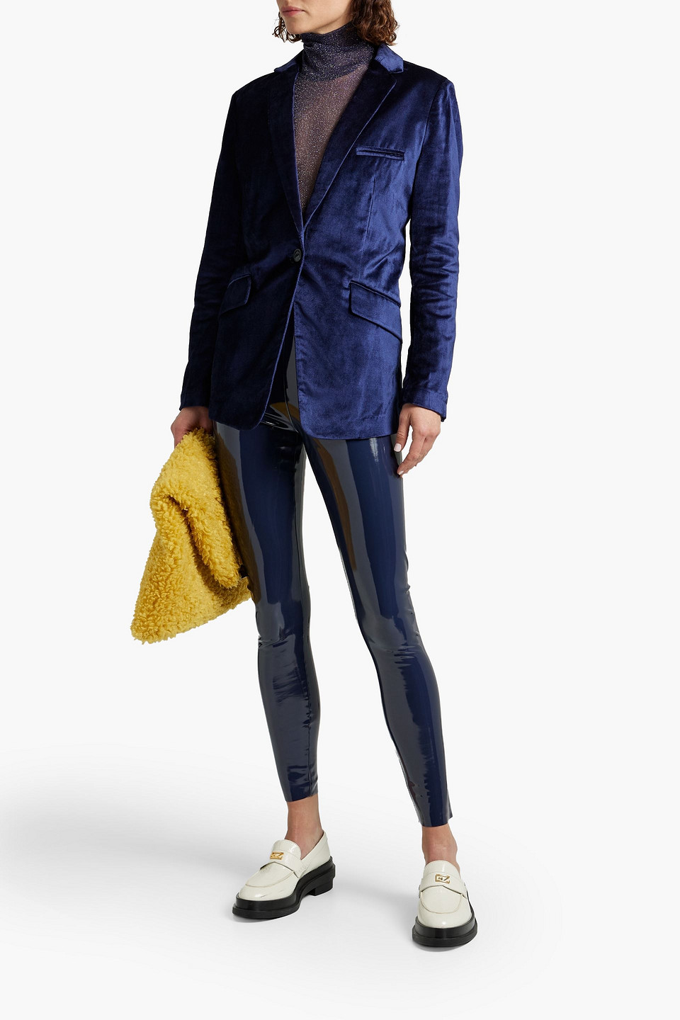 RAG & BONE MONTY COTTON-BLEND VELVET BLAZER