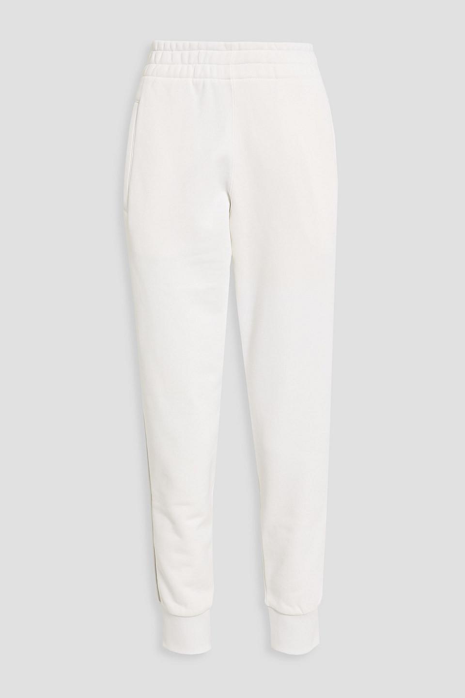 alexanderwang.t - cotton-blend fleece track pants - white - s