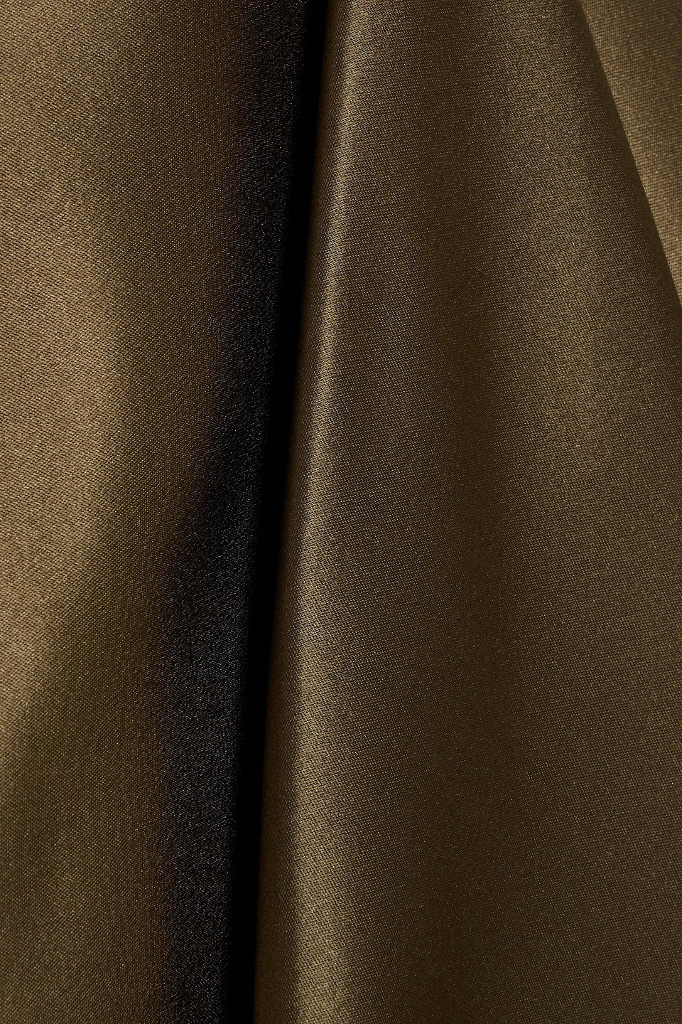 Ferragamo Pleated Duchesse Silk-satin Midi Skirt In Army Green