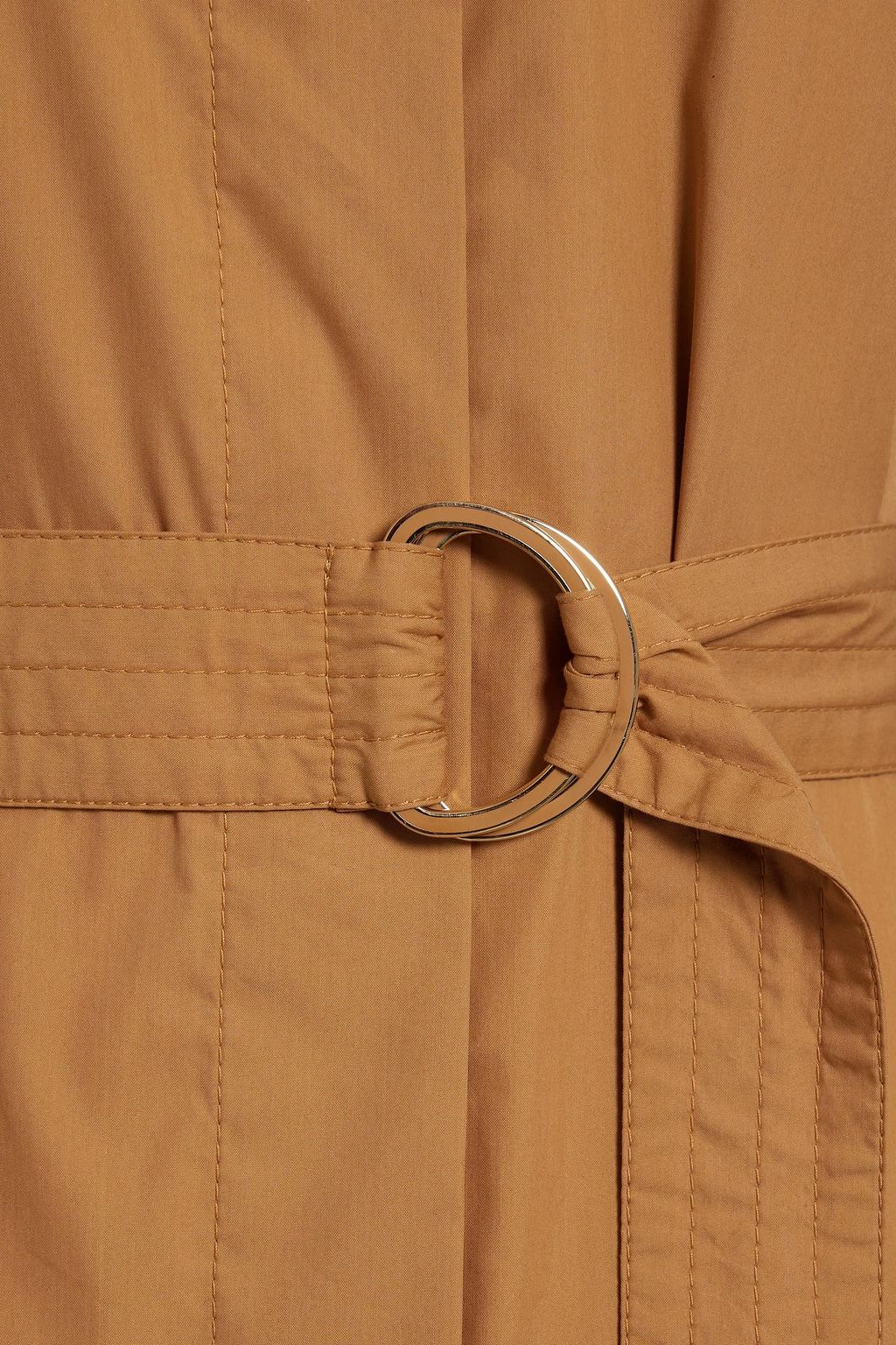 FERRAGAMO Belted cotton-blend shirt dress