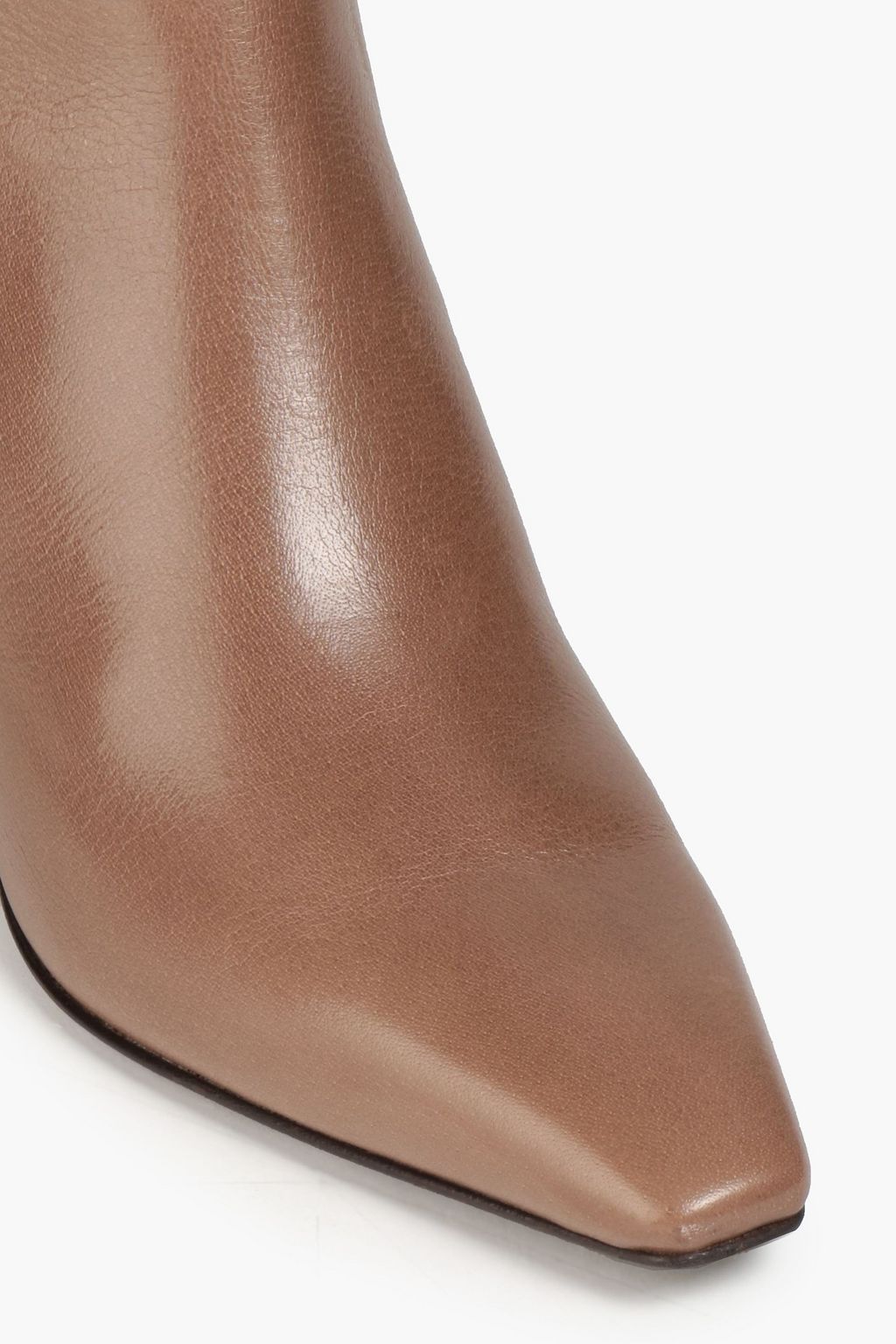 BRUNELLO CUCINELLI Bead-embellished leather ankle boots
