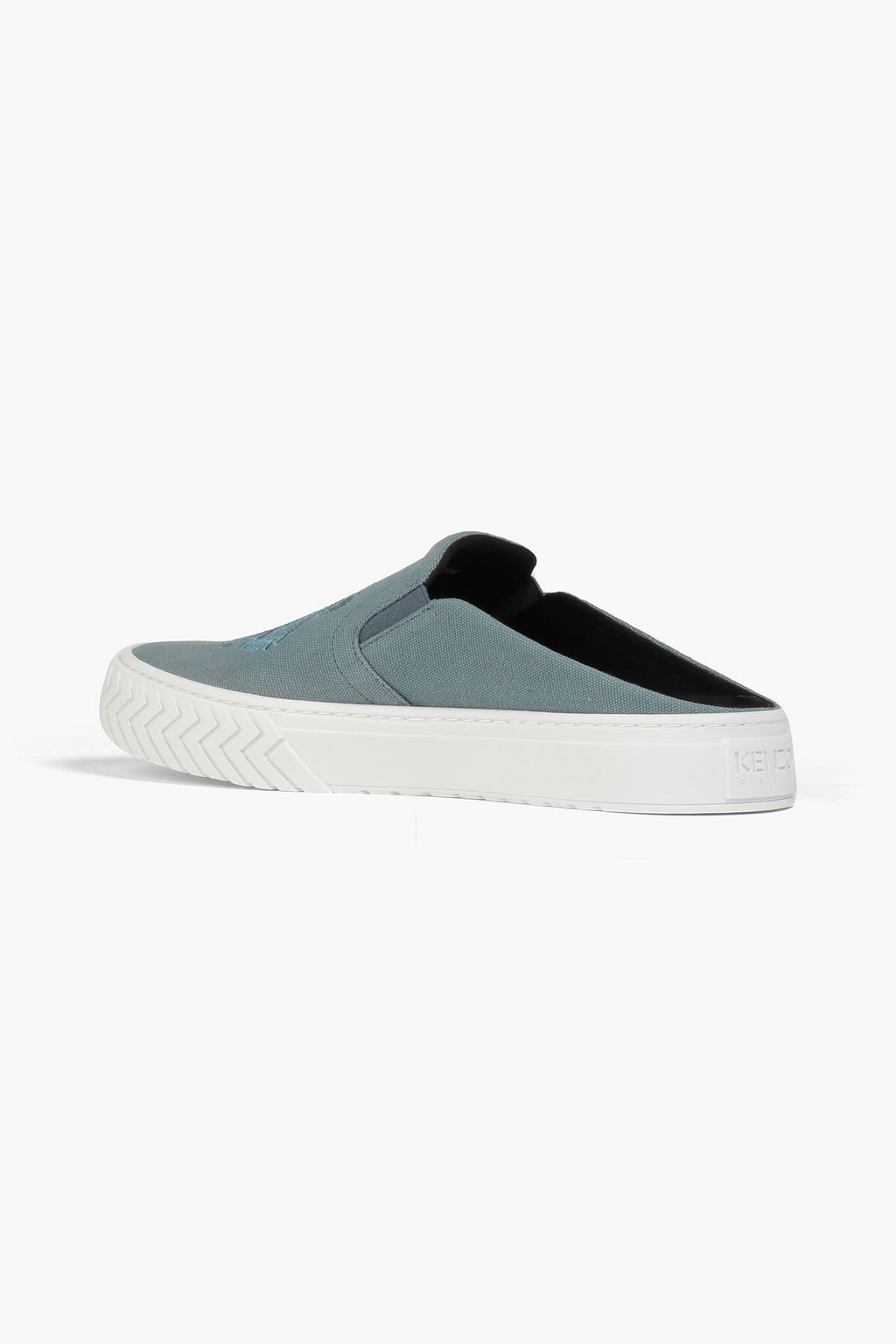 KENZO K-Skate embroidered canvas slippers