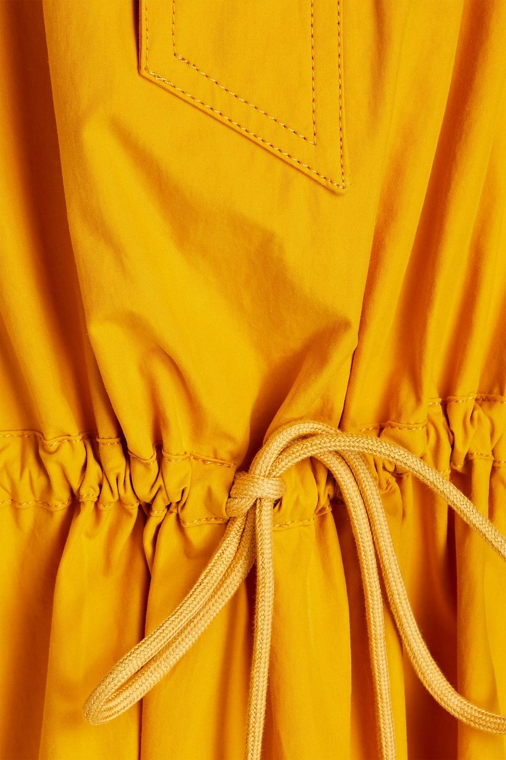 KENZO Gathered cotton-poplin shirt dress
