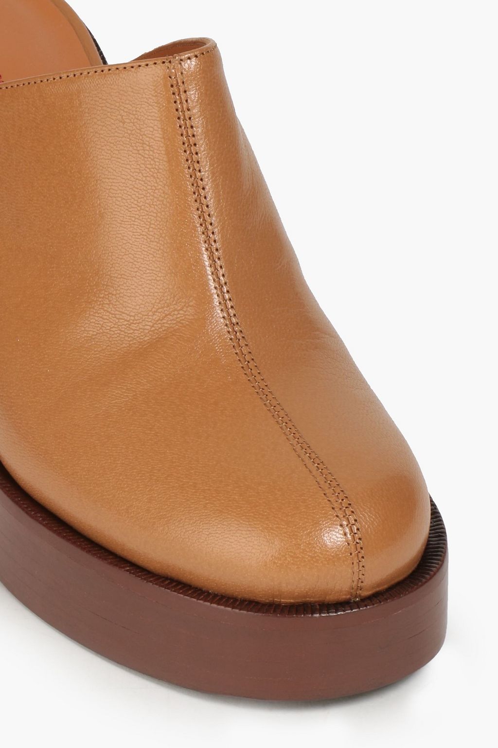 SIMON MILLER Low Raid textured leather mules