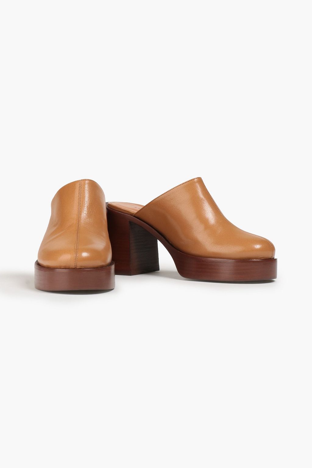 SIMON MILLER Low Raid textured leather mules