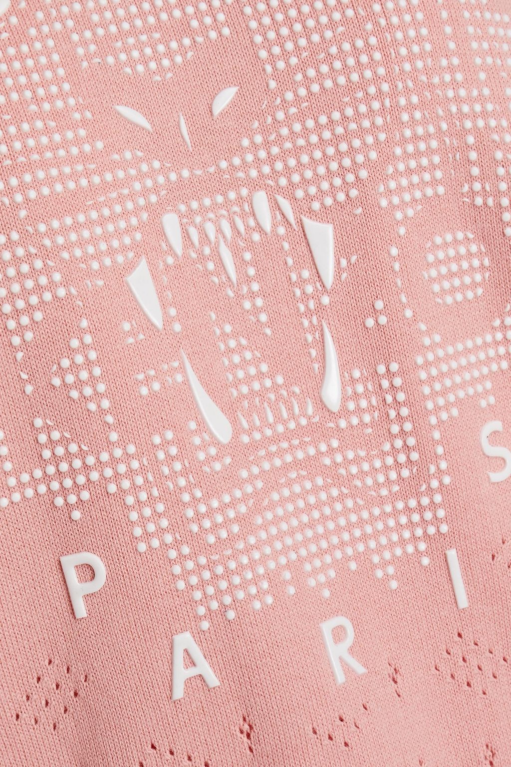 KENZO Appliquéd pointelle-knit cotton sweater