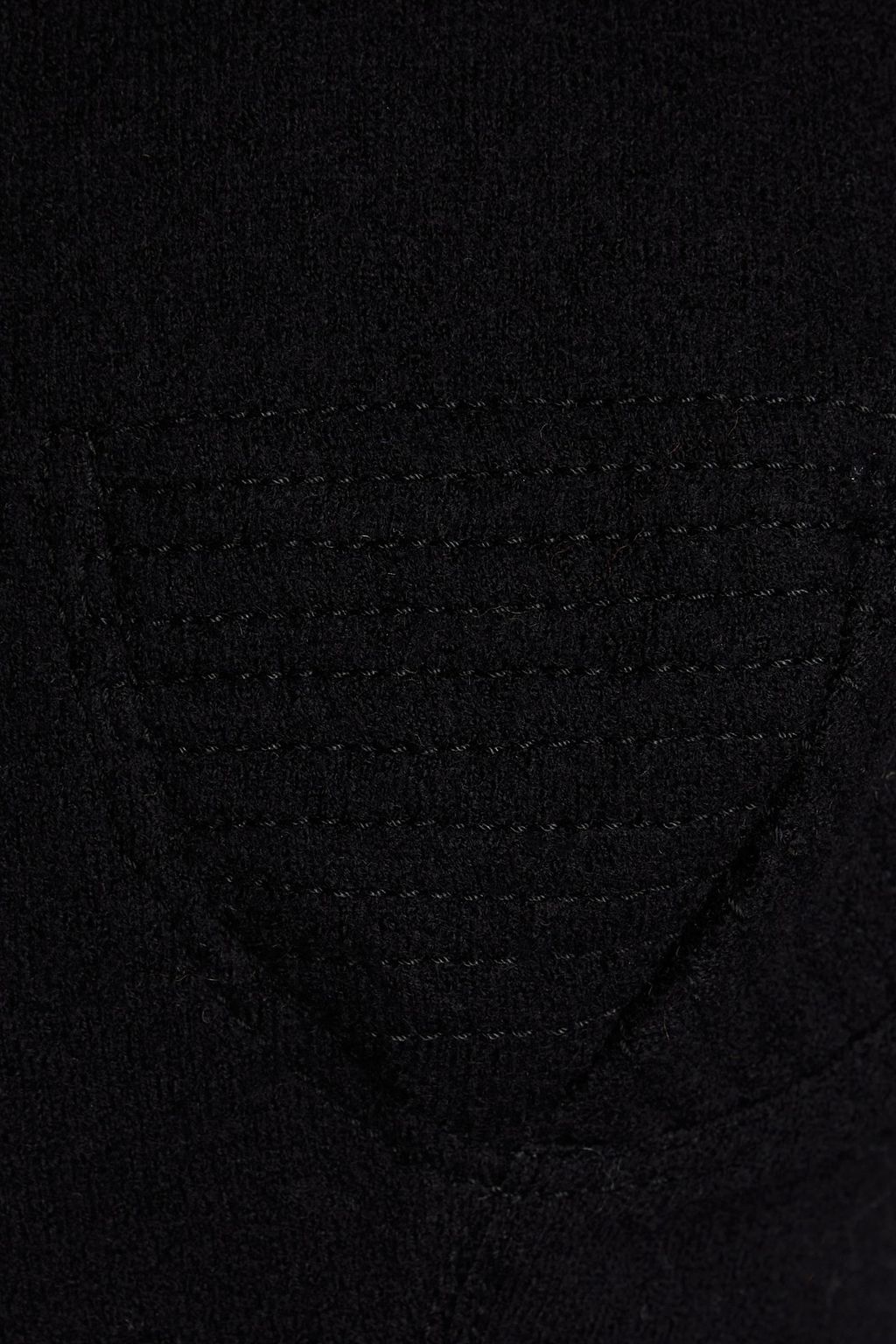 GENTRYPORTOFINO Asymmetric ribbed bouclé wool turtleneck sweater