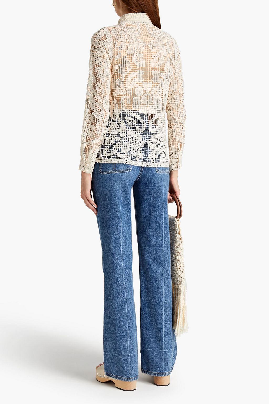 ZIMMERMANN Cotton crocheted lace shirt
