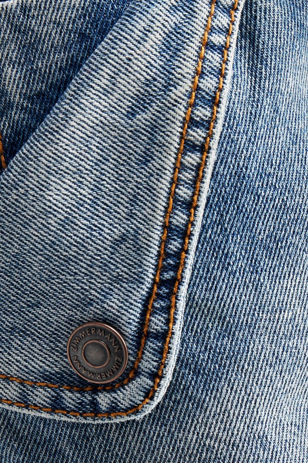 ZIMMERMANN Faded high-rise flared jeans