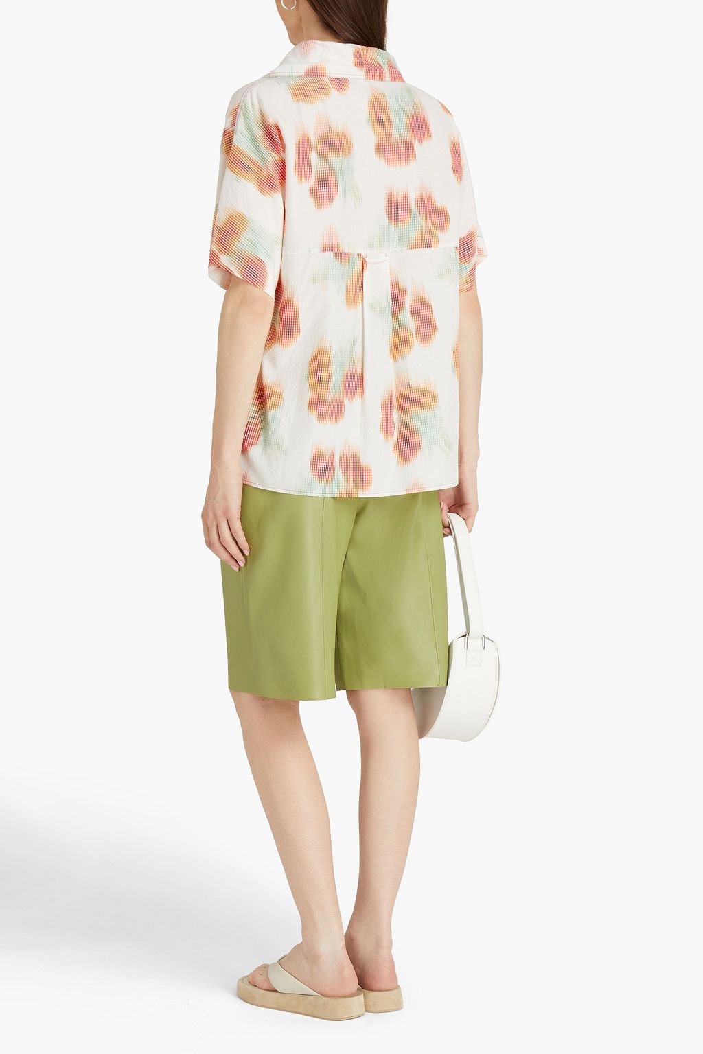 KENZO Printed seersucker shirt