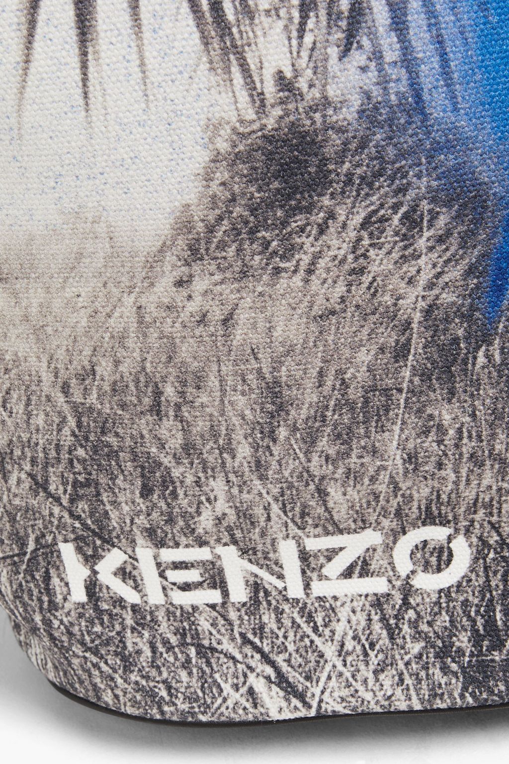 KENZO Printed coated cotton-canvas tote