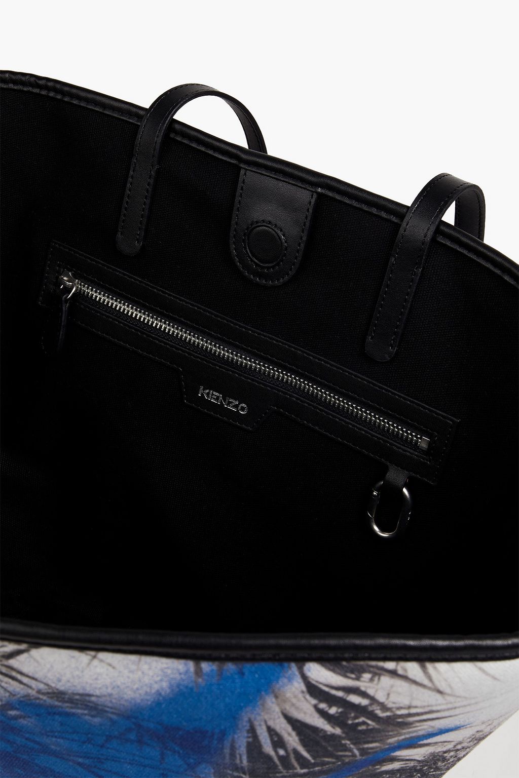 KENZO Printed coated cotton-canvas tote
