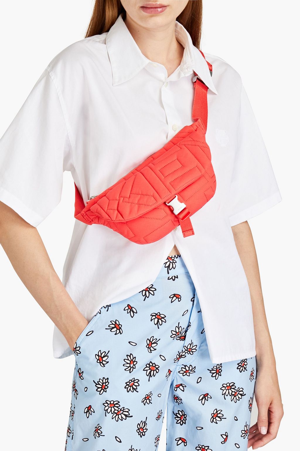 KENZO Quilted shell belt bag THE