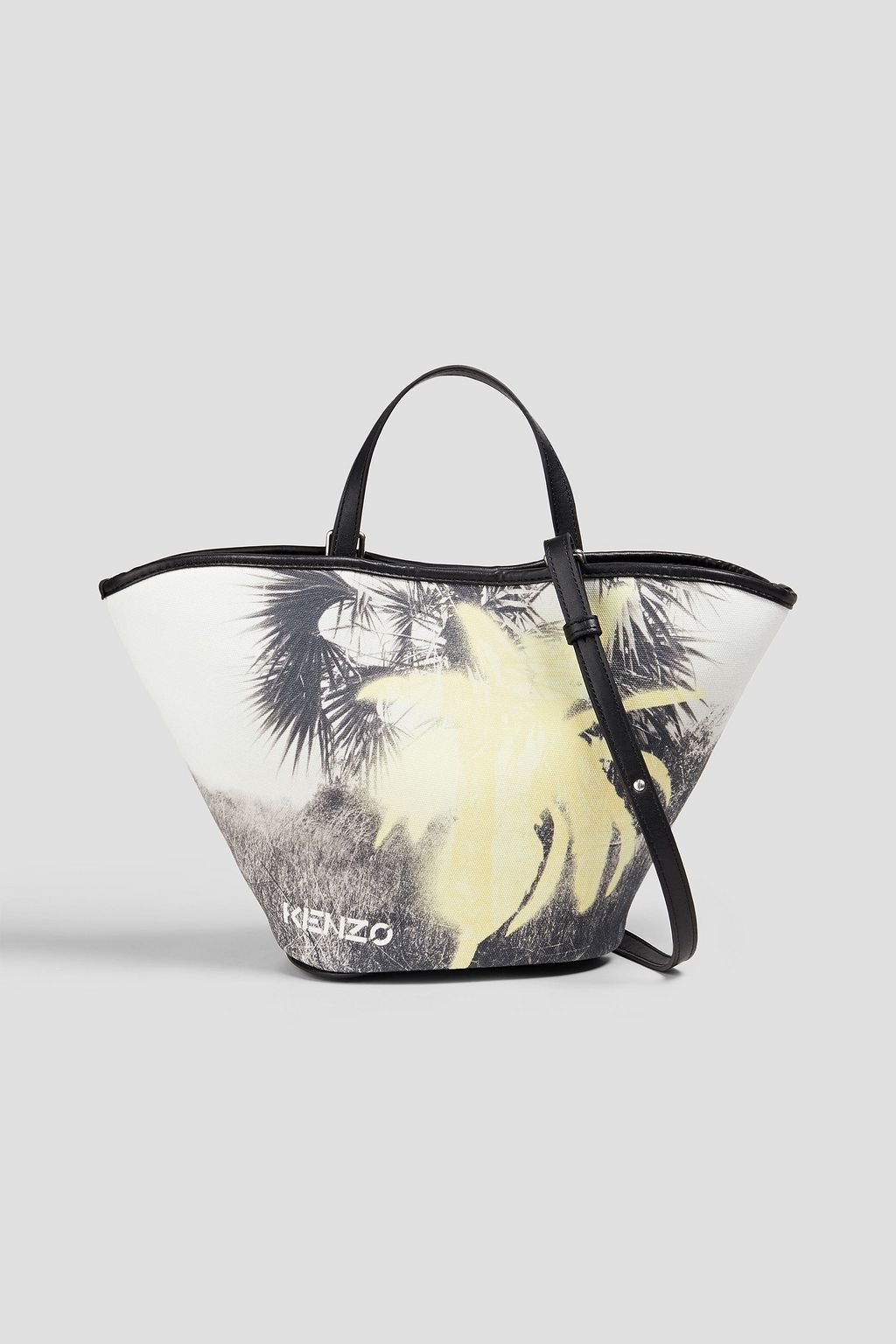 KENZO Printed cotton-canvas tote