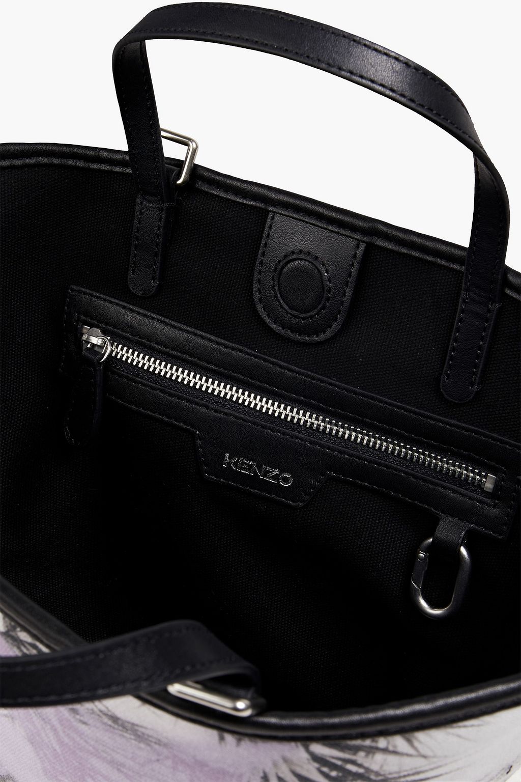 KENZO Printed cotton-canvas tote