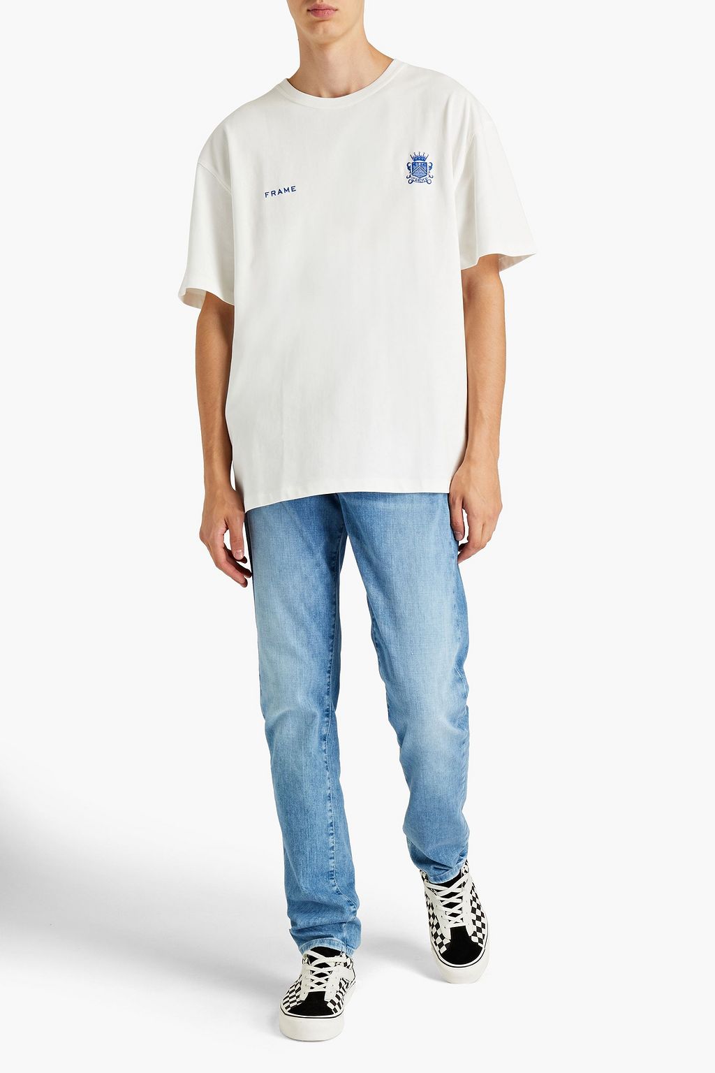 FRAME L'Homme Athletic faded denim jeans
