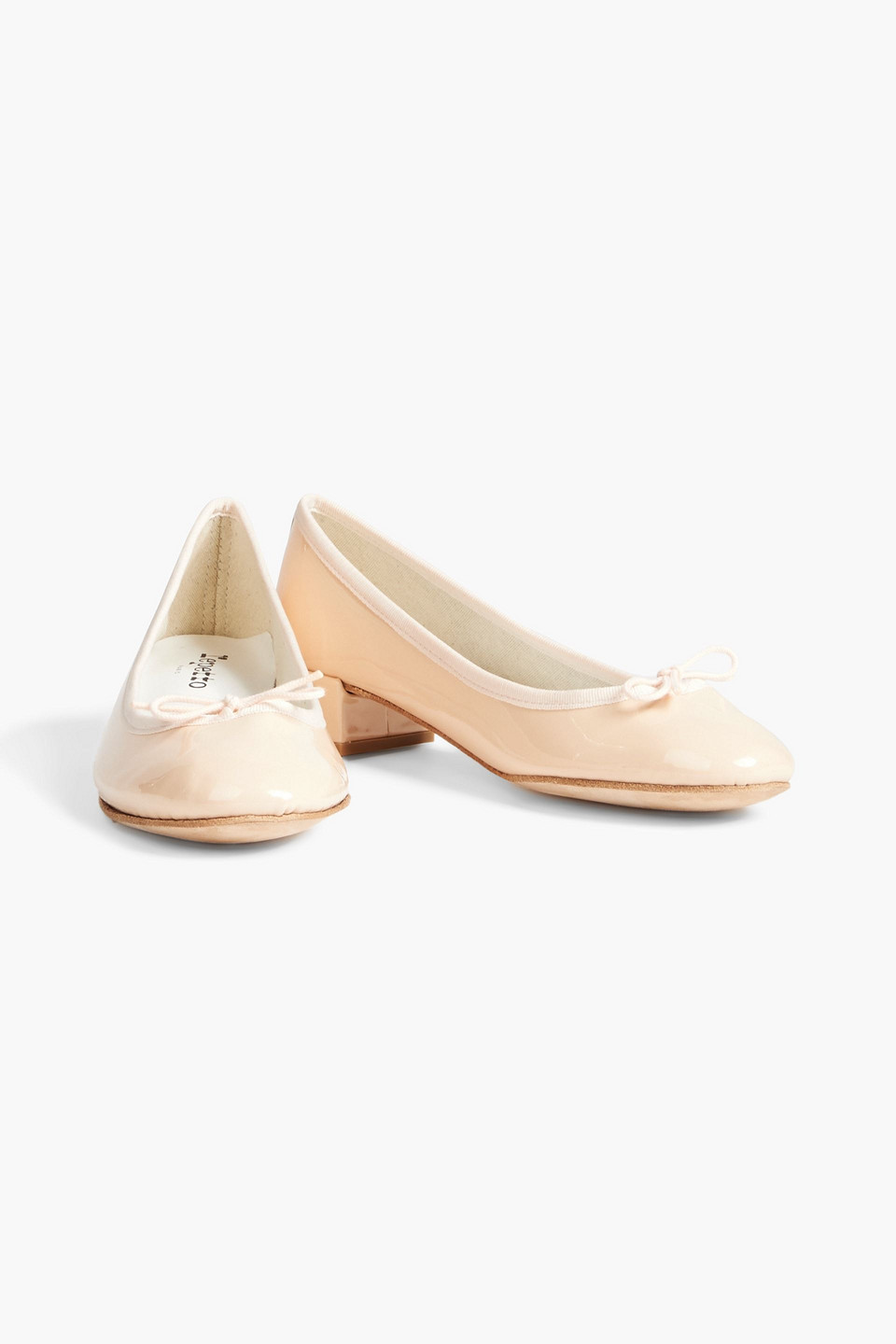 Repetto Camille Patentleather Ballet Flats In Pastel Orange ModeSens