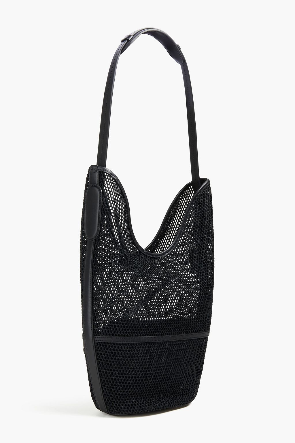 KENZO Leather-trimmed mesh bucket bag