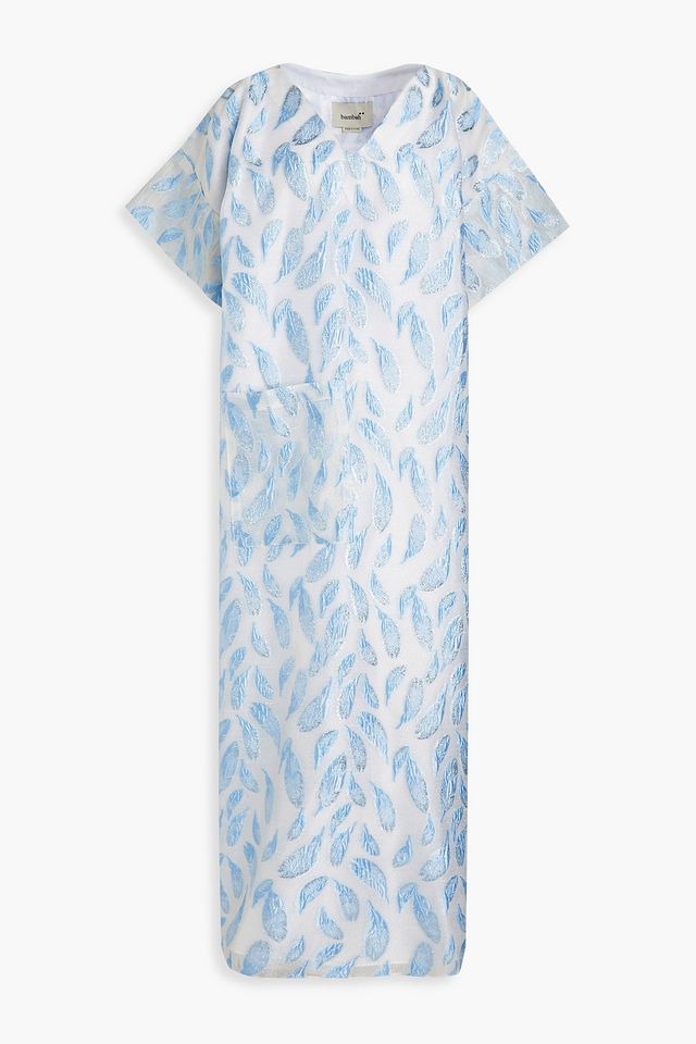 Metallic fil coupé brocade kaftan