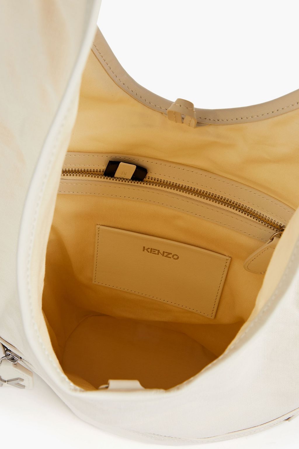 KENZO Cotton and linen-blend canvas bucket bag