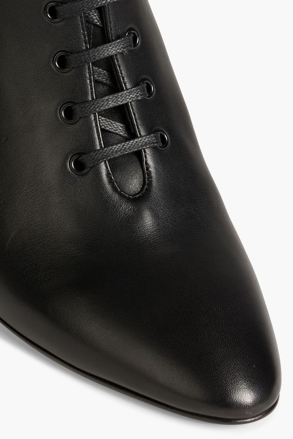 FERRAGAMO Antila suede-trimmed leather ankle boots