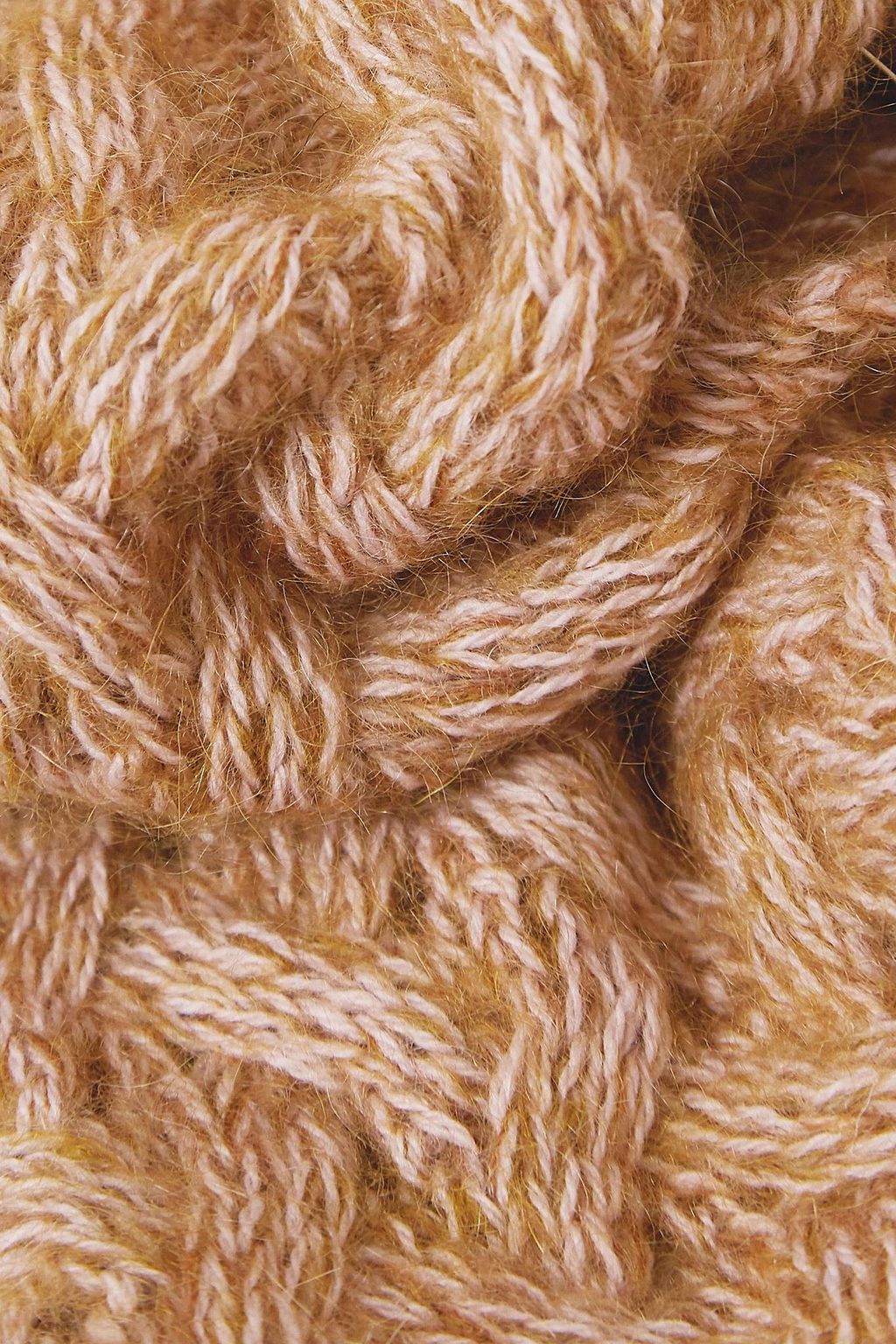 CHLOÉ ケーブルニット メランジウール混 スカーフ
