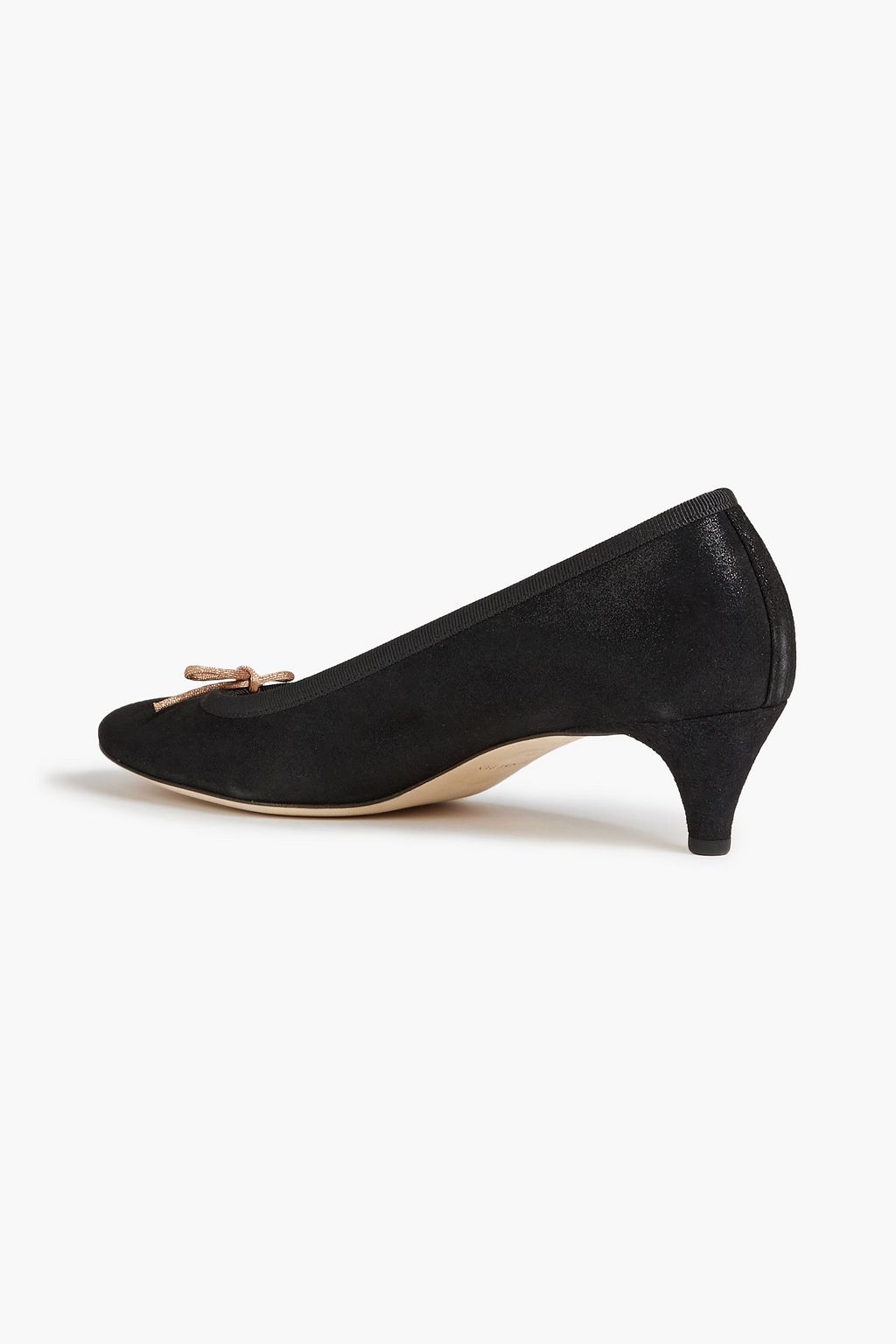 REPETTO Bow-embellished suede pumps