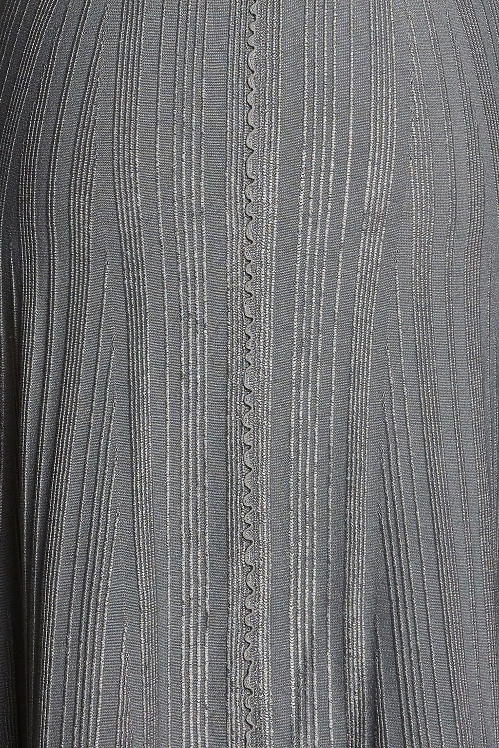KENZO Flared ribbed-knit midi dress