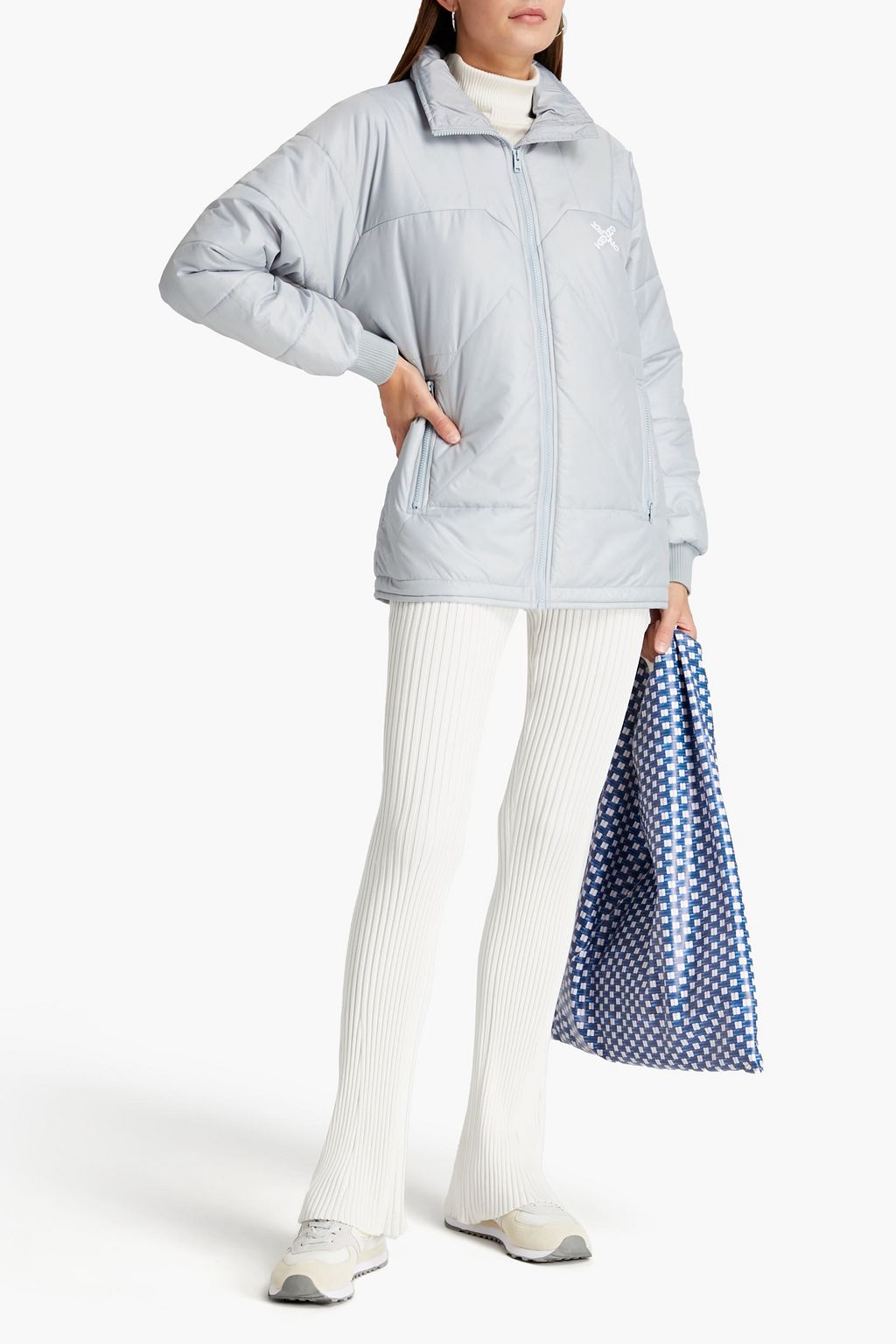 KENZO Printed quilted shell jacket