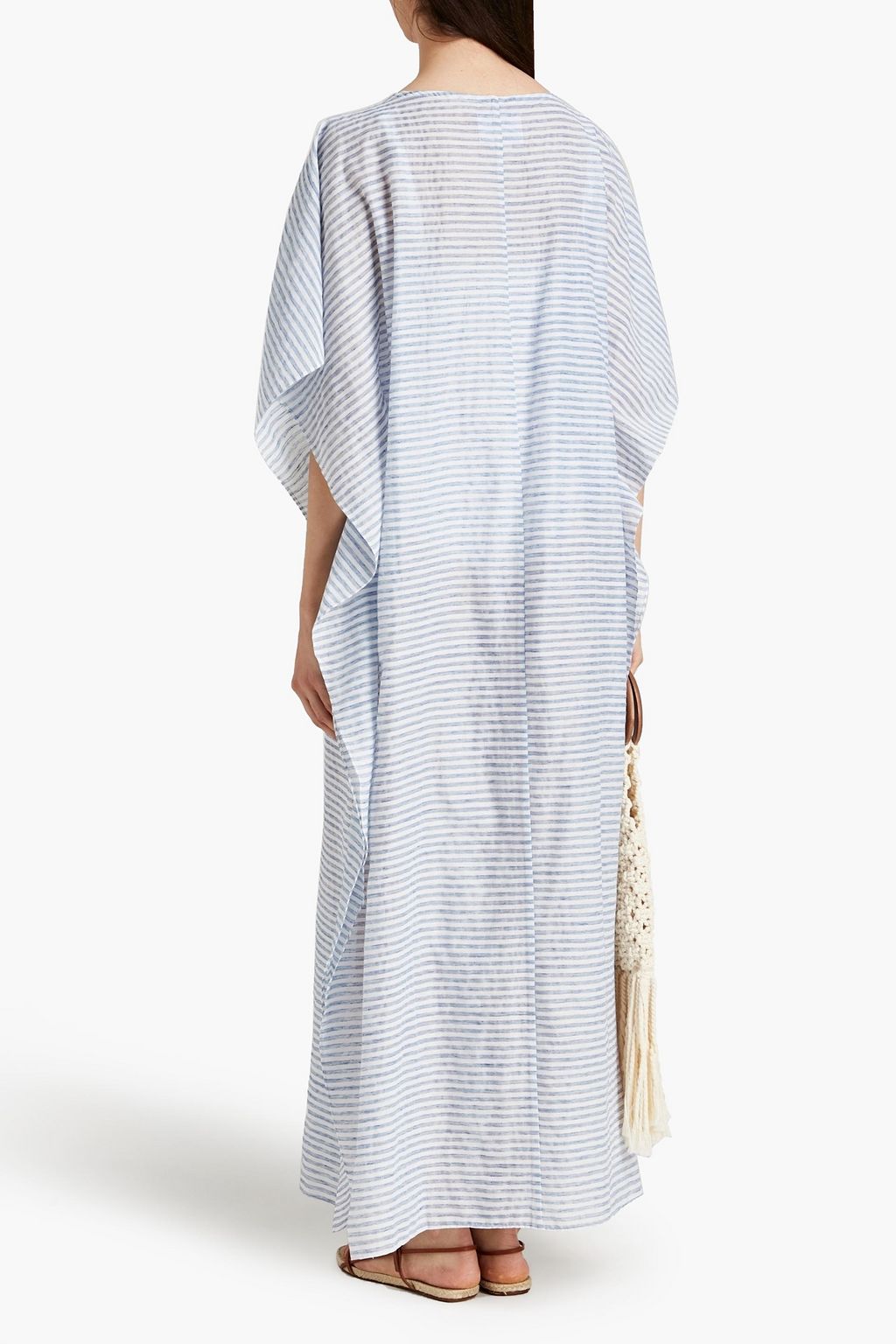 BAMBAH Striped slub woven kaftan
