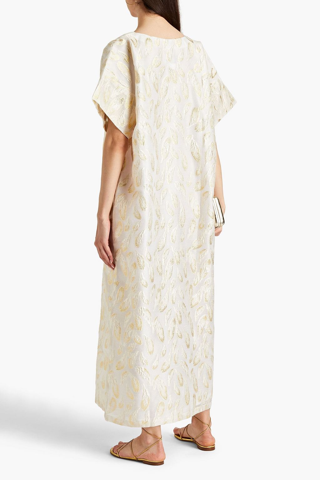 BAMBAH Mira metallic fil coupé kaftan