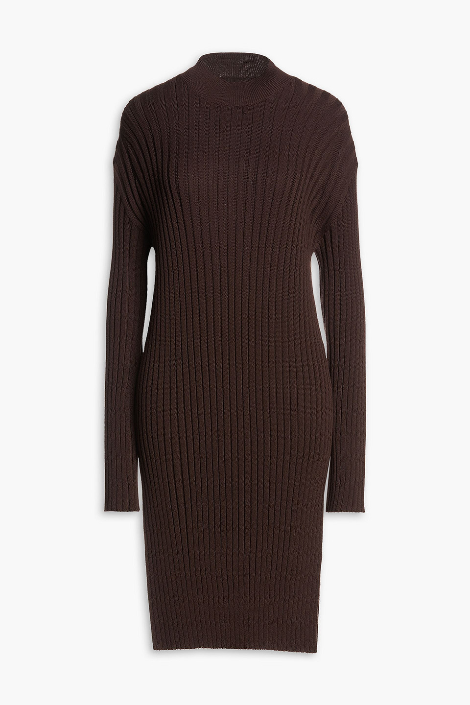 kenzo ribbed dress Knee Length Kenzo rib with Organza Dress KalvinClo