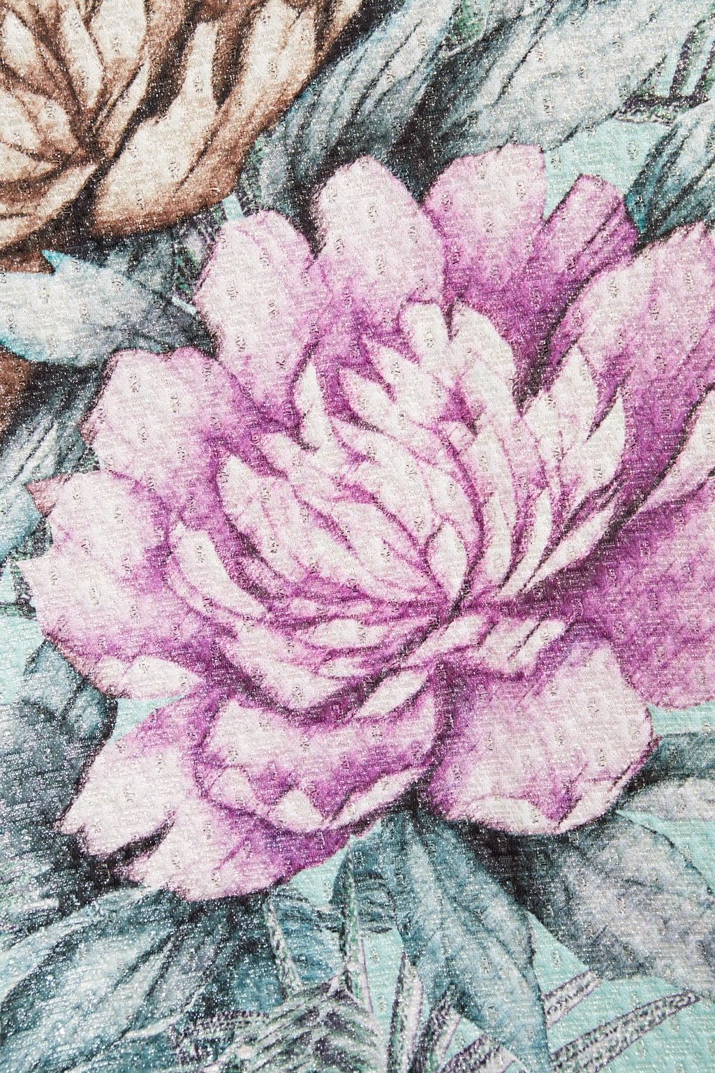 BAMBAH Floral-print metallic brocade kaftan