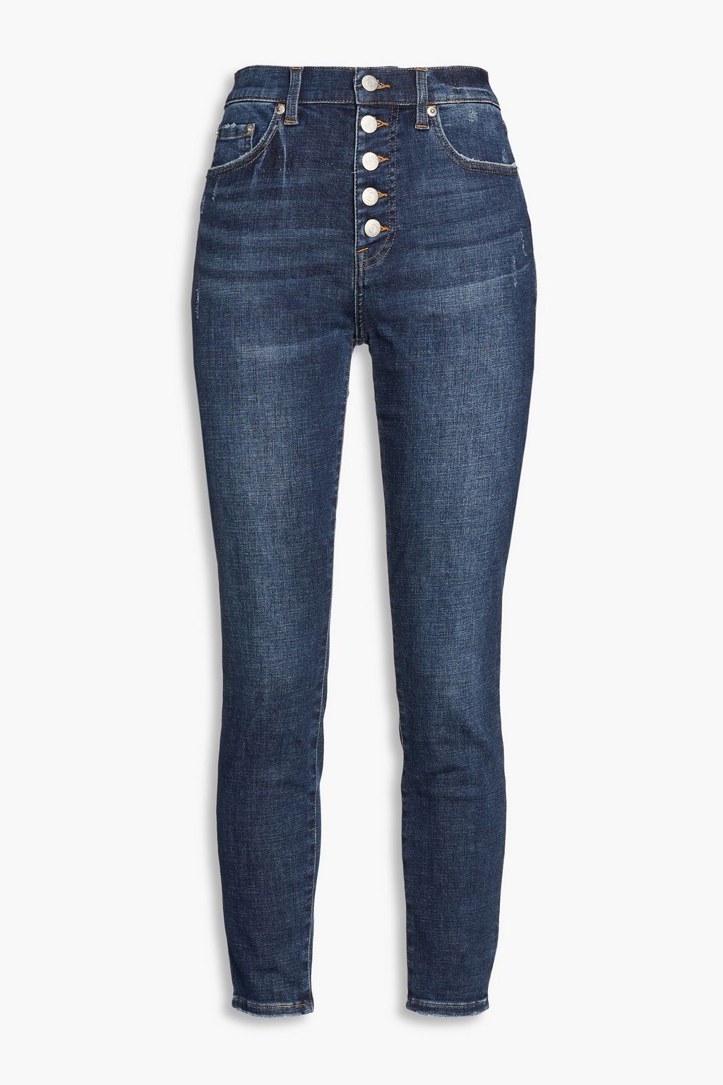 PISTOLA DENIM Aline faded high rise skinny jeans THE OUTNET
