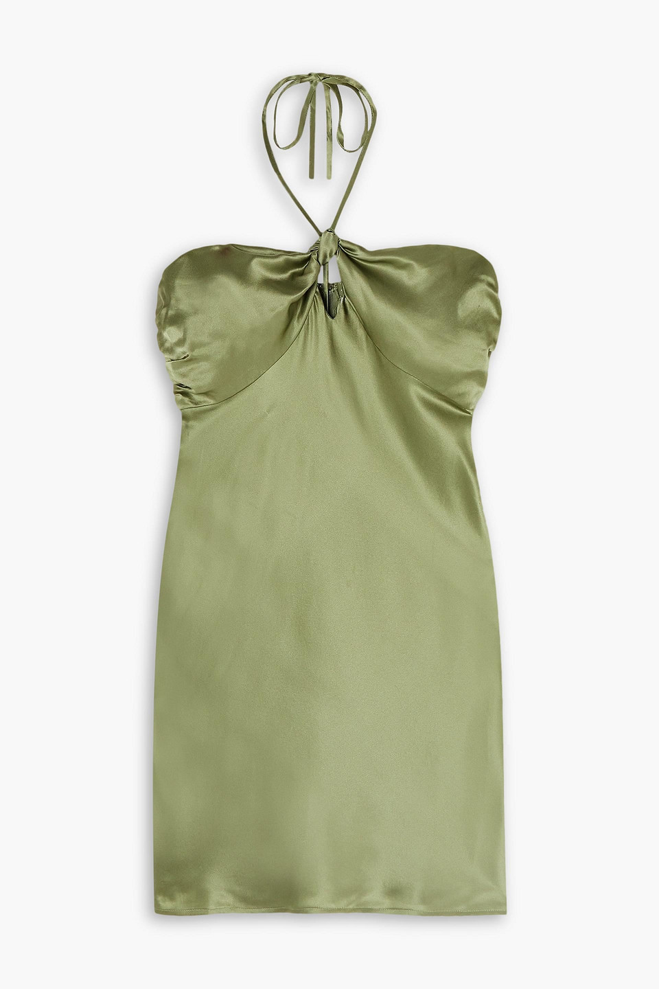 Reformation Sorrentine Silk Dress In Artichoke | ModeSens