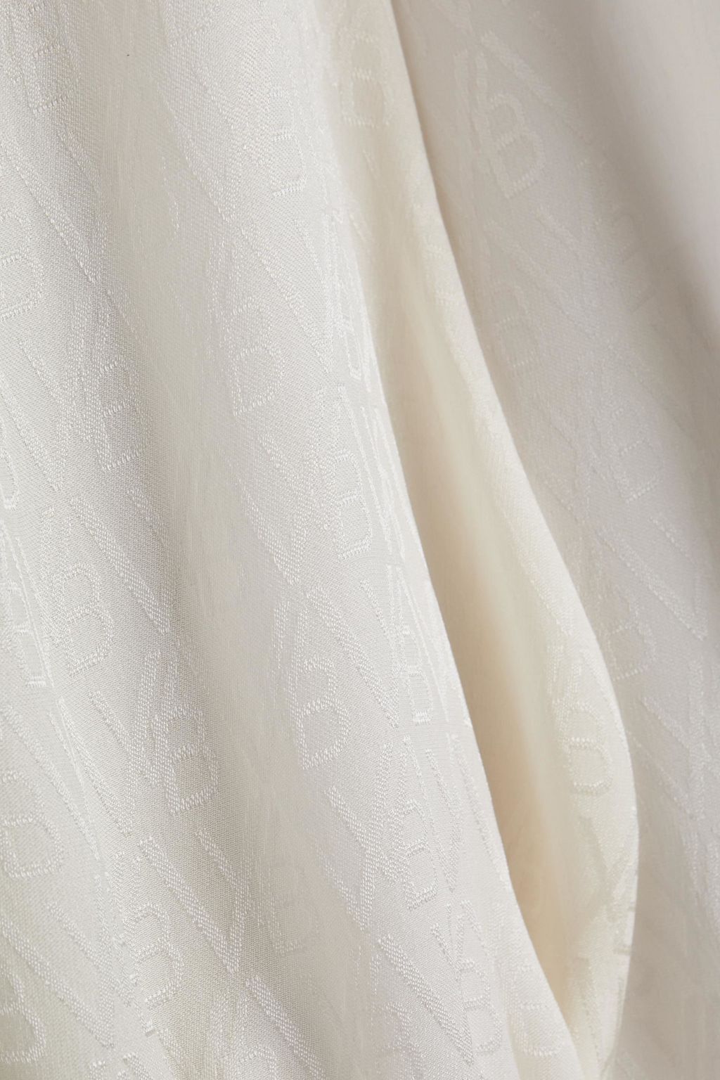 VICTORIA, VICTORIA BECKHAM Logo-jacquard satin blouse