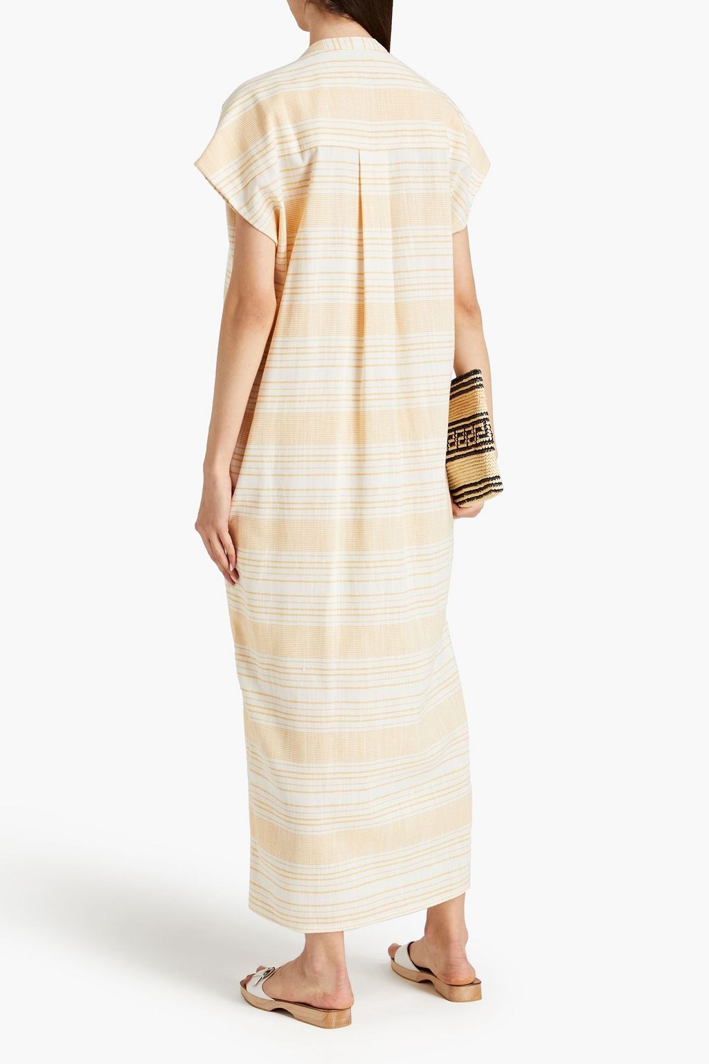 BAMBAH Striped linen kaftan