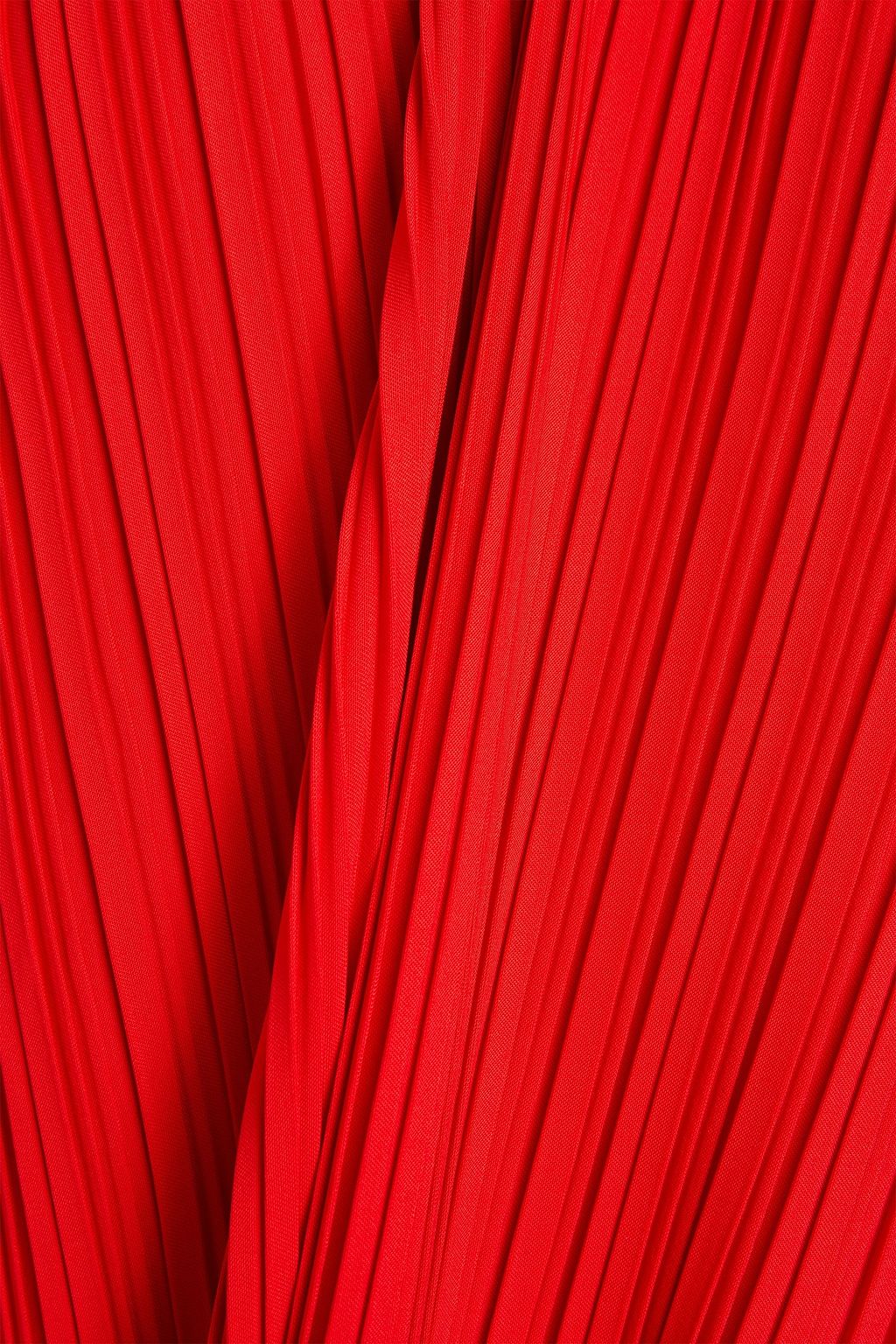 BAMBAH Pleated taffeta midi dress
