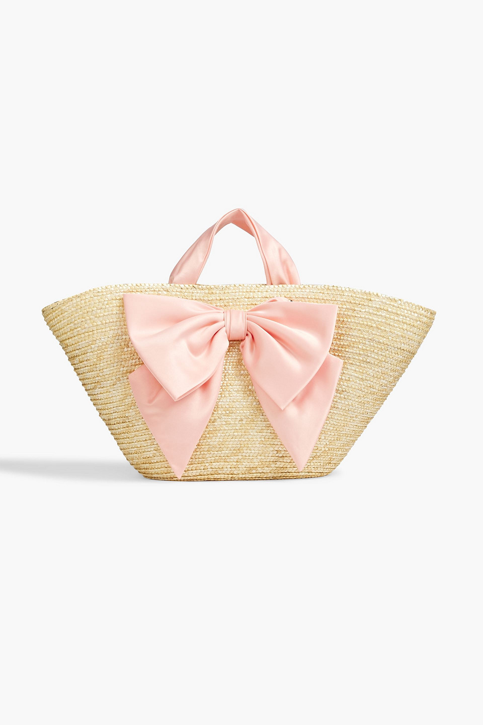 Eugenia Kim Carlotta bow-embellished straw tote