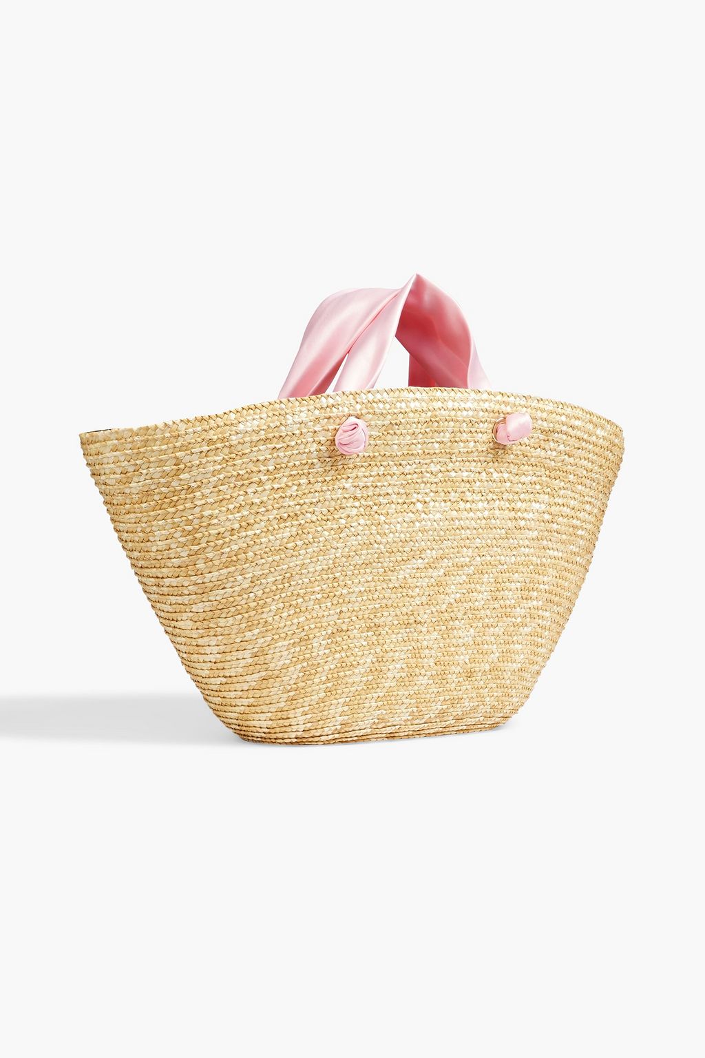EUGENIA KIM Carlotta bow-embellished straw tote