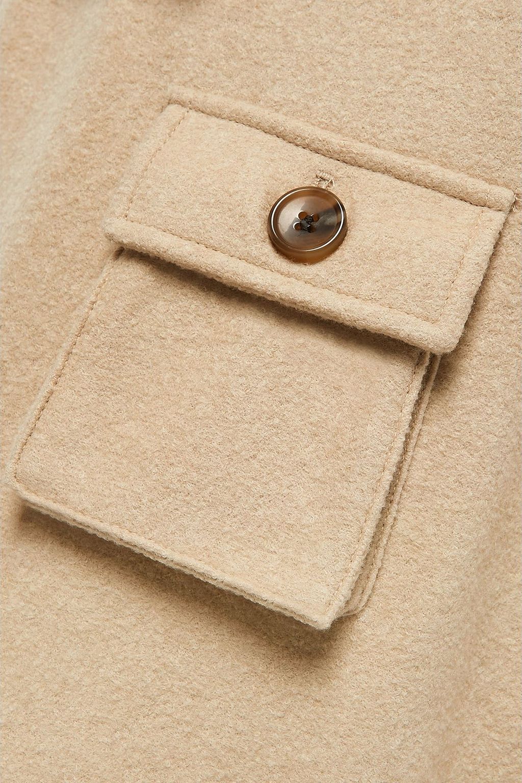 THE FRANKIE SHOP Hailey wool-blend felt tapered cargo pants