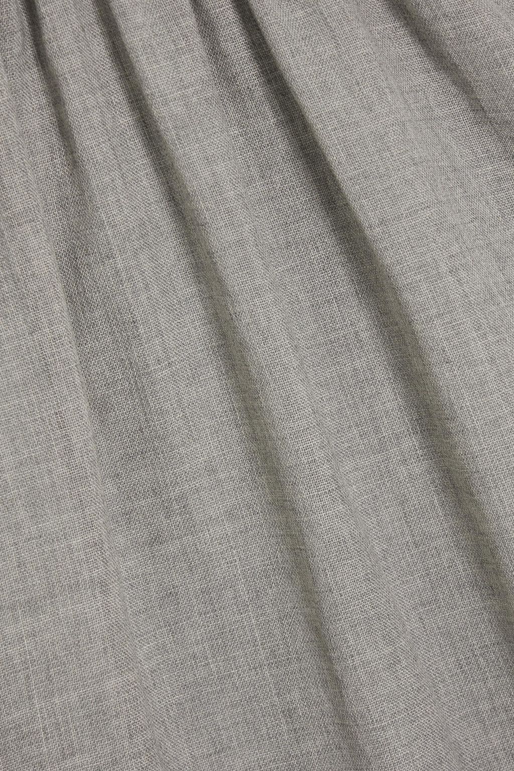 BRUNELLO CUCINELLI Fringed mélange woven dress