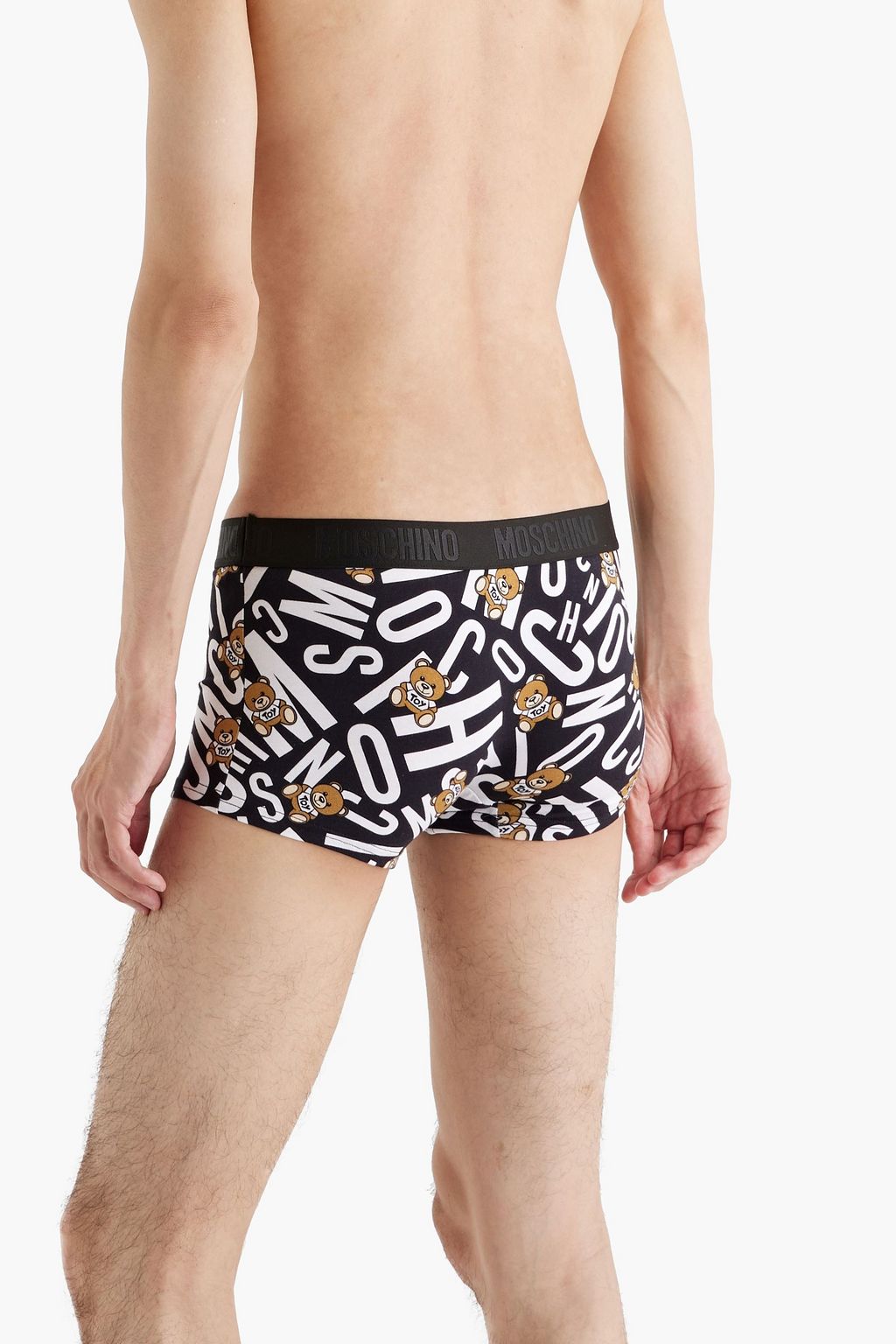 MOSCHINO Printed stretch-cotton boxer briefs