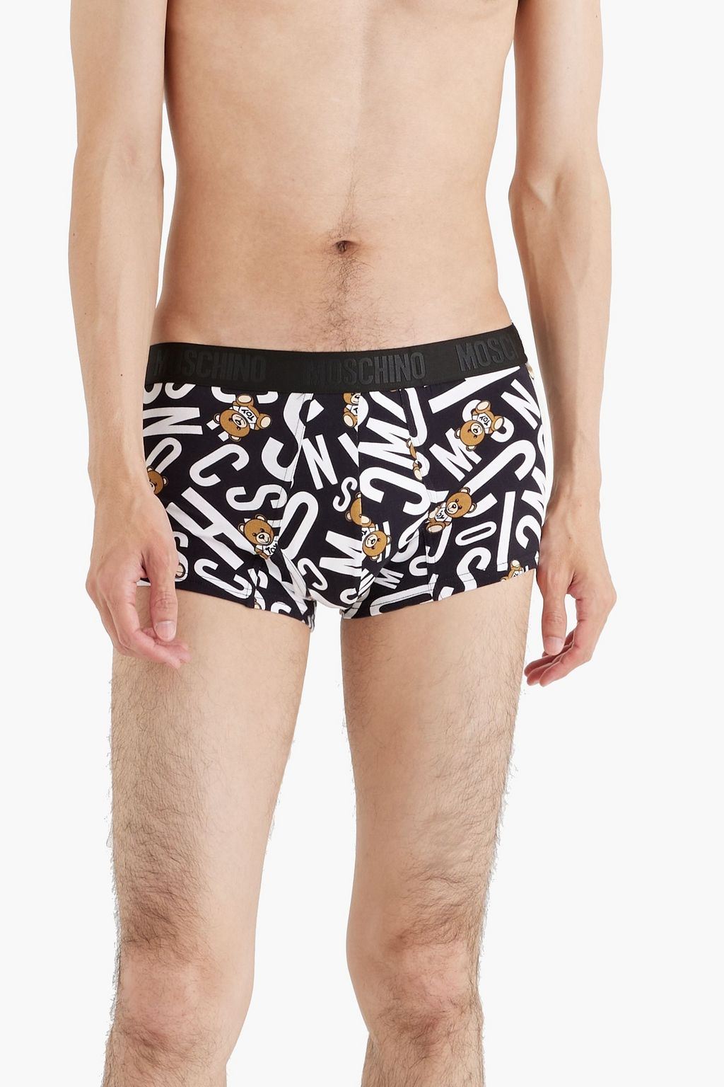 MOSCHINO Printed stretch-cotton boxer briefs