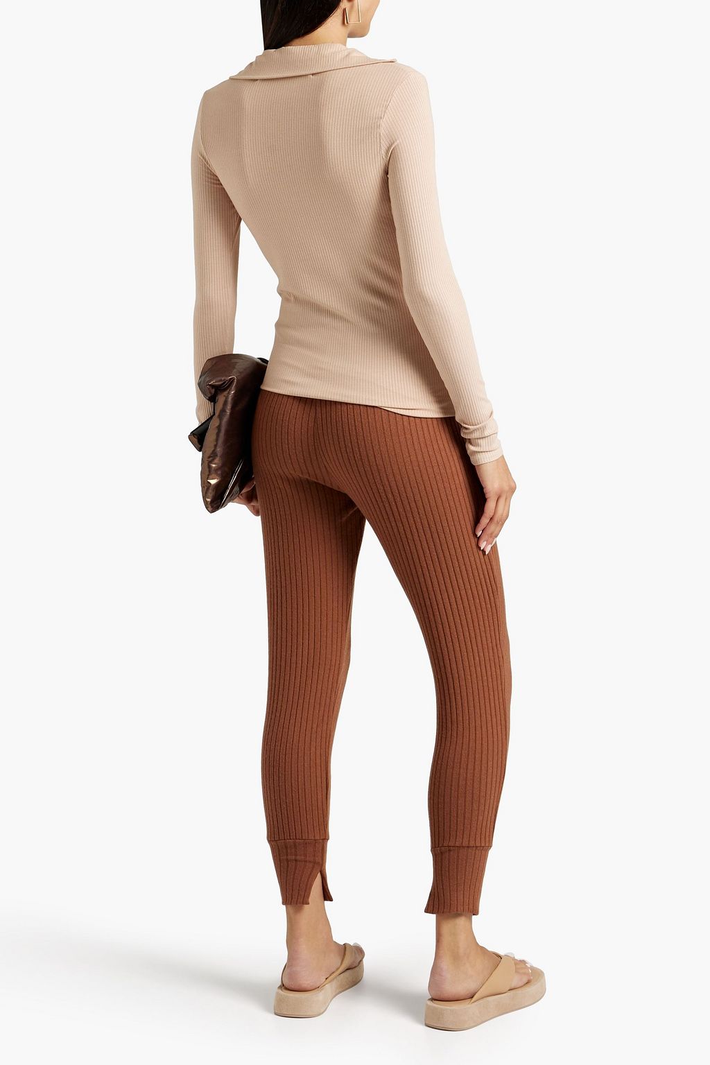 bf knit track pants