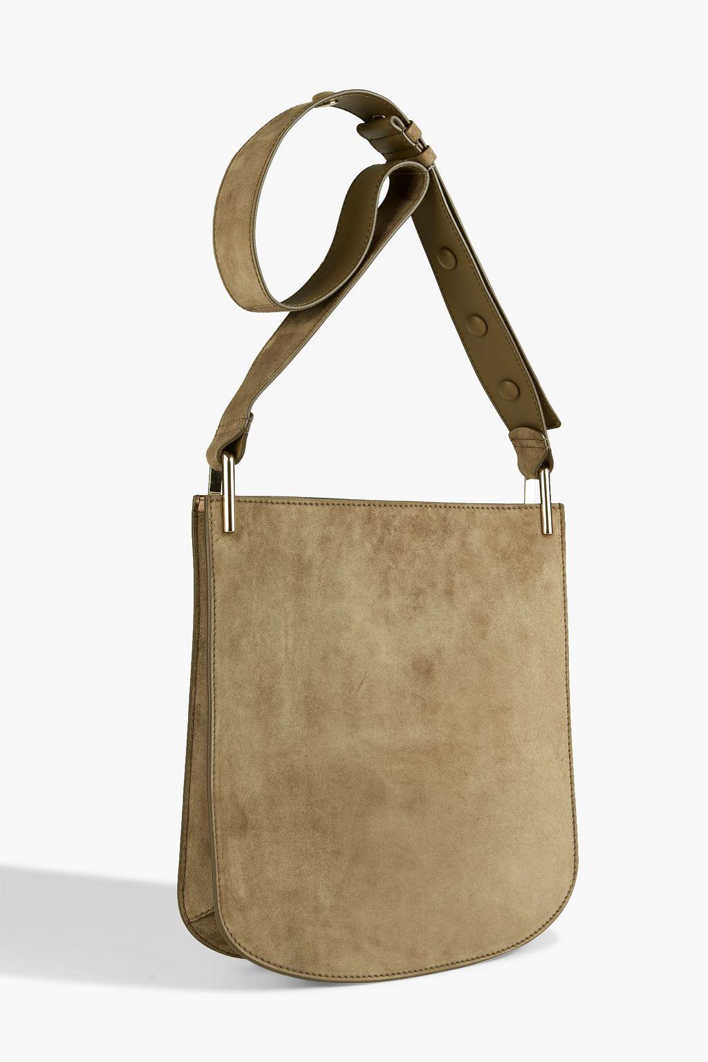 ROGER VIVIER Viv buckle-embellished suede shoulder bag