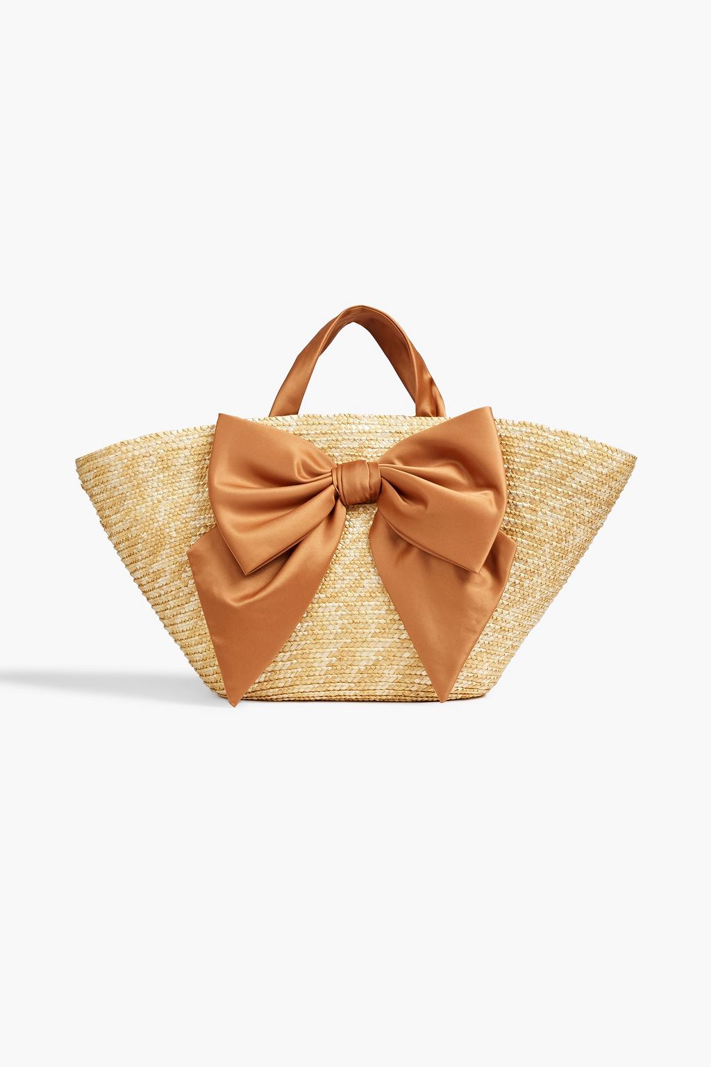 EUGENIA KIM Carlotta bow-embellished straw tote | THE OUTNET