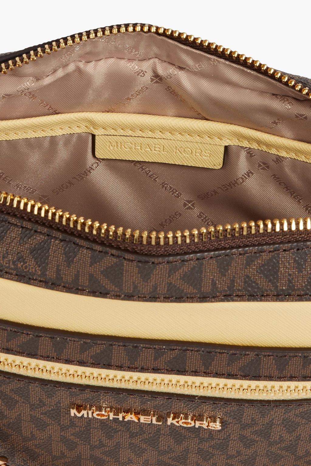MICHAEL MICHAEL KORS Logo-print faux leather shoulder bag