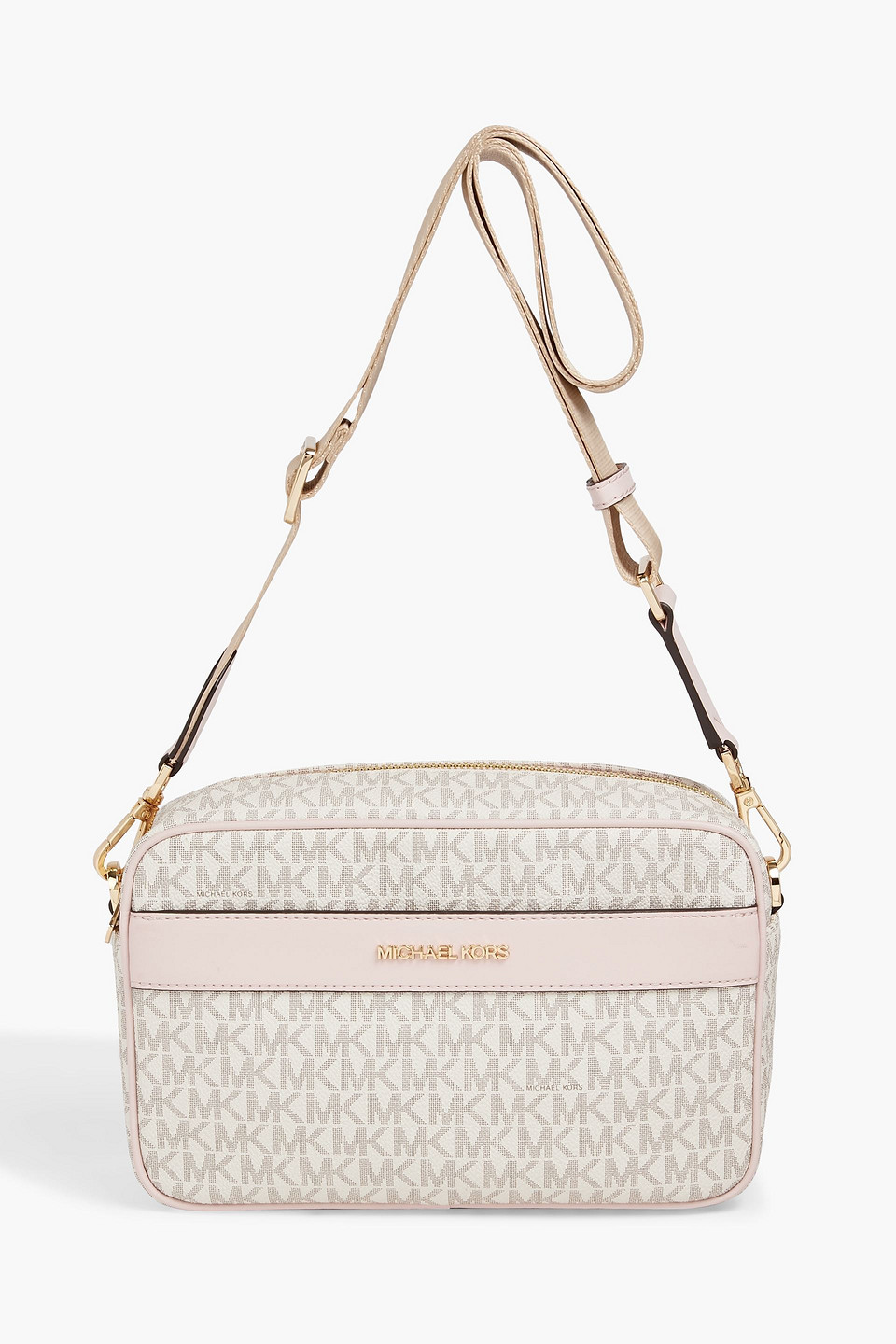 Michael Michael Kors Logoprint Faux Leather Shoulder Bag In Pastel