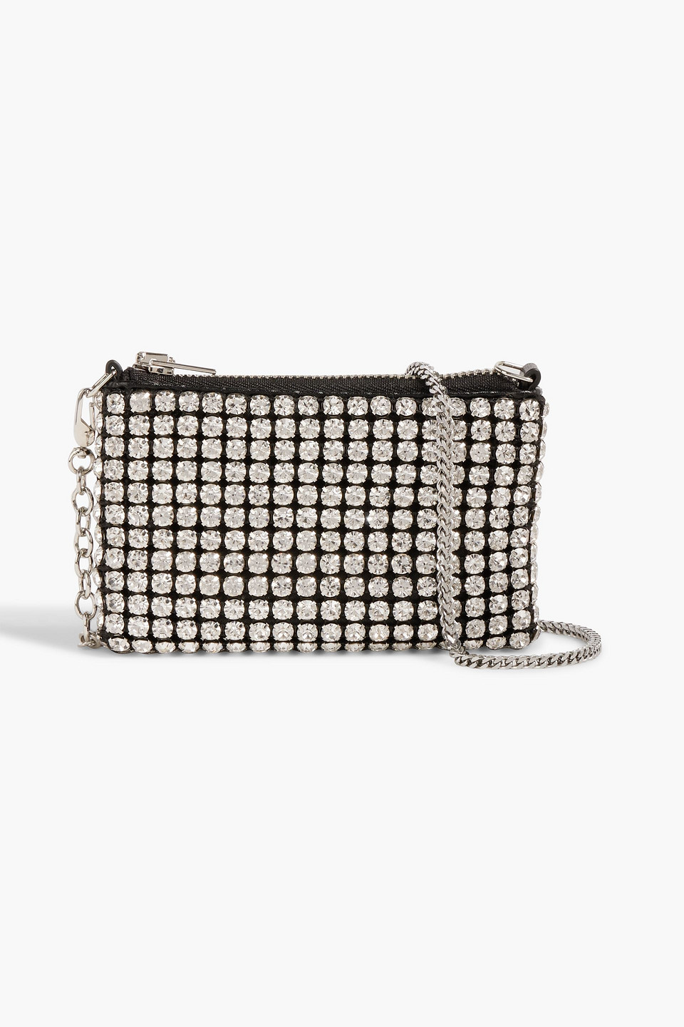 ALEXANDER WANG HEIRESS NANO CRYSTAL-EMBELLISHED MESH SHOULDER BAG 3074457345632171129